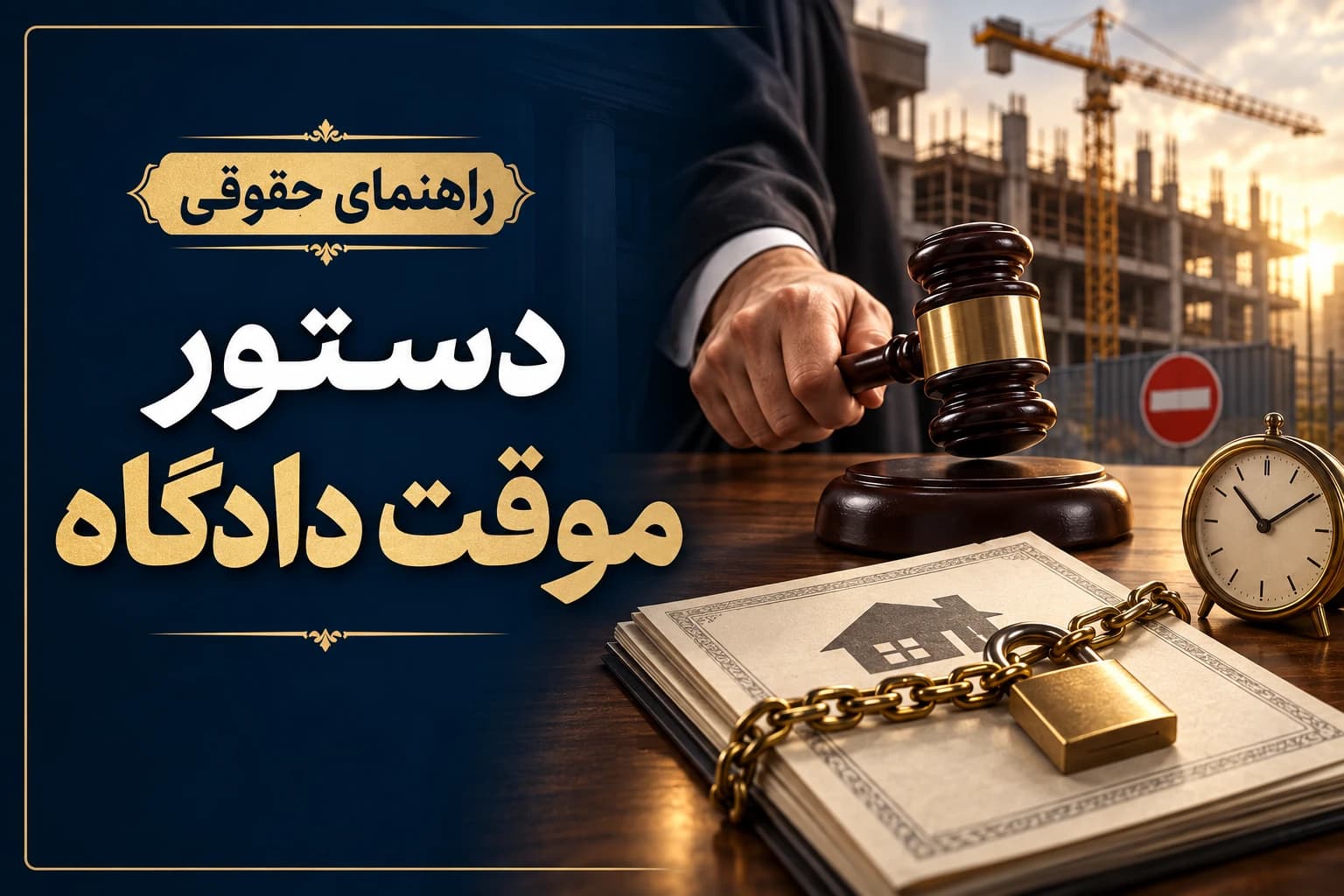 دستور موقت دادگاه برای جلوگیری از ورود ضرر فوری