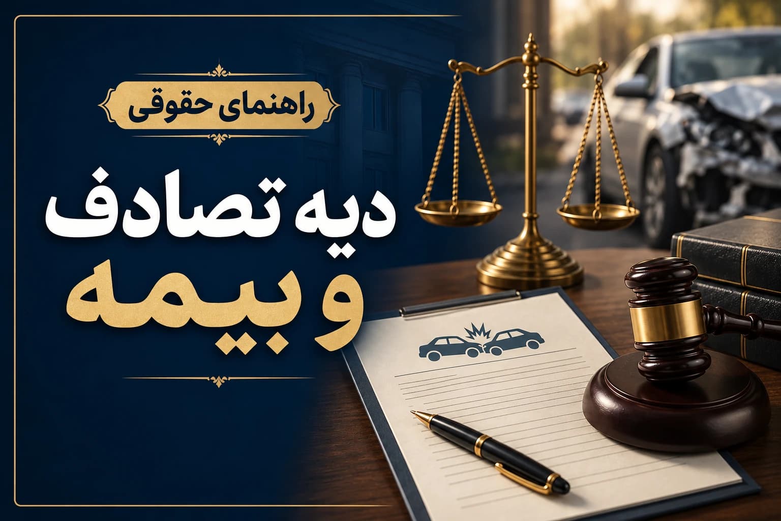 پیگیری دیه و خسارت تصادف رانندگی با مدارک بیمه و پزشکی قانونی
