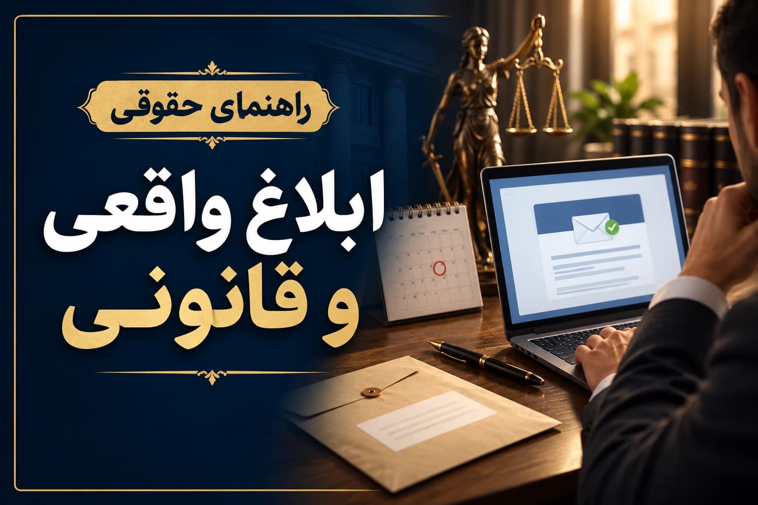 ابلاغ واقعی و قانونی و اثر آن بر مهلت‌های قضایی