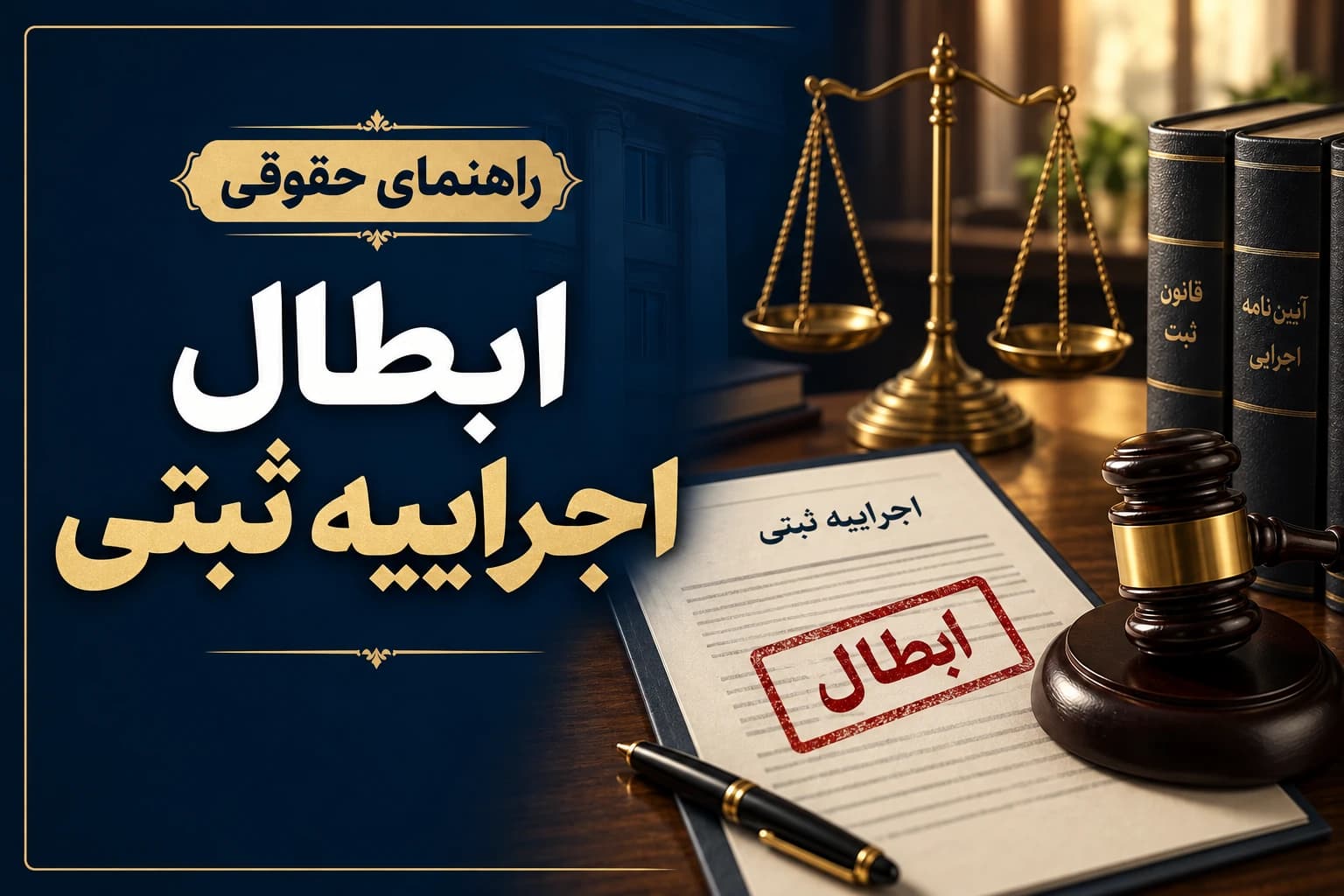 ابطال اجراییه ثبتی و بررسی مبنای سند لازم‌الاجرا