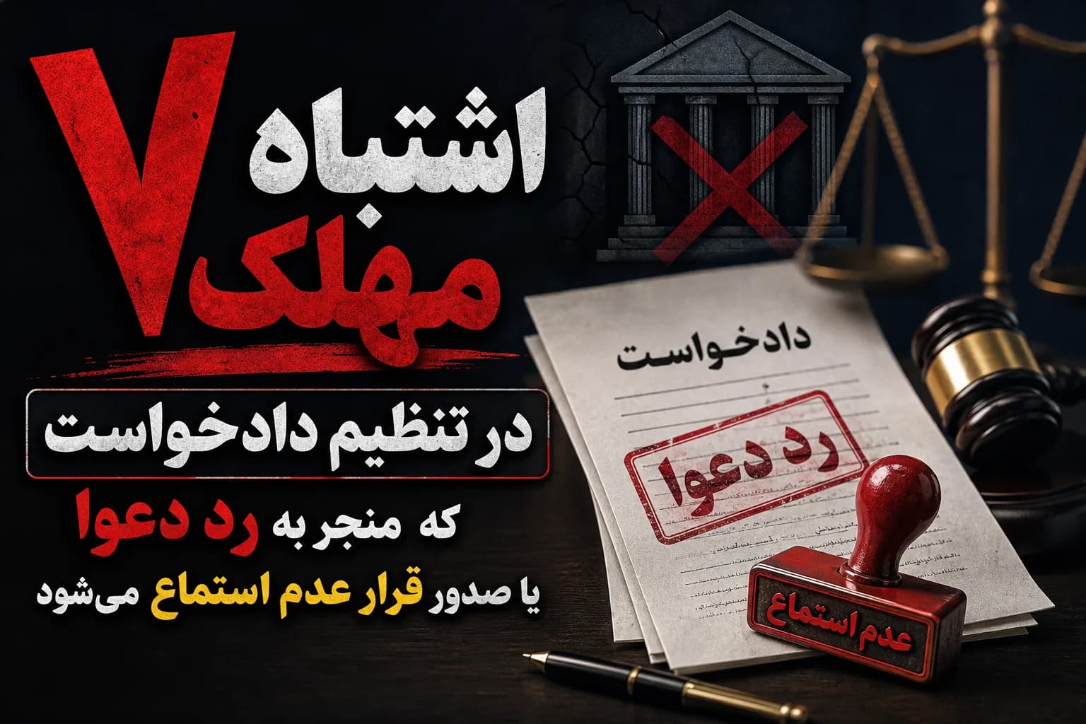 ۷ اشتباه مهلک در تنظیم دادخواست که منجر به رد دعوا یا صدور قرار عدم استماع می‌شود