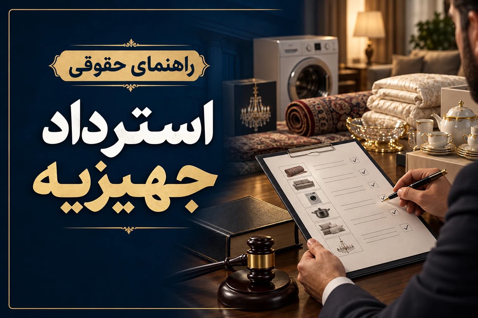 استرداد جهیزیه و تطبیق فهرست اموال با مدارک خرید