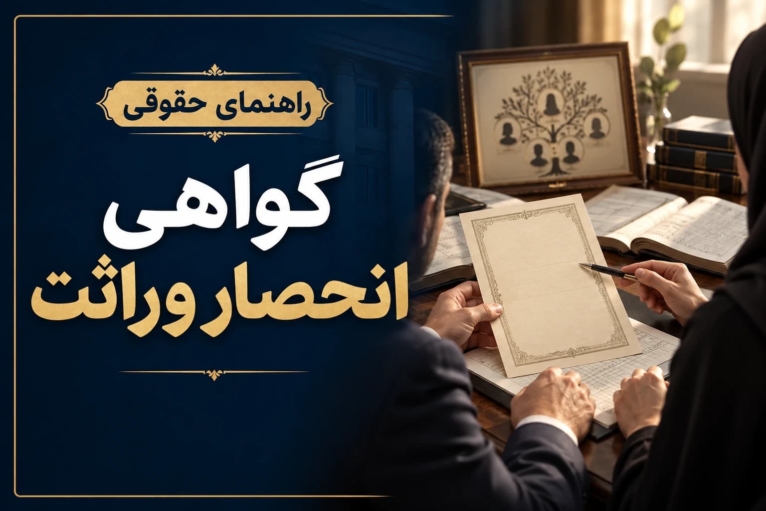 گواهی انحصار وراثت و شناسایی قانونی وراث متوفی