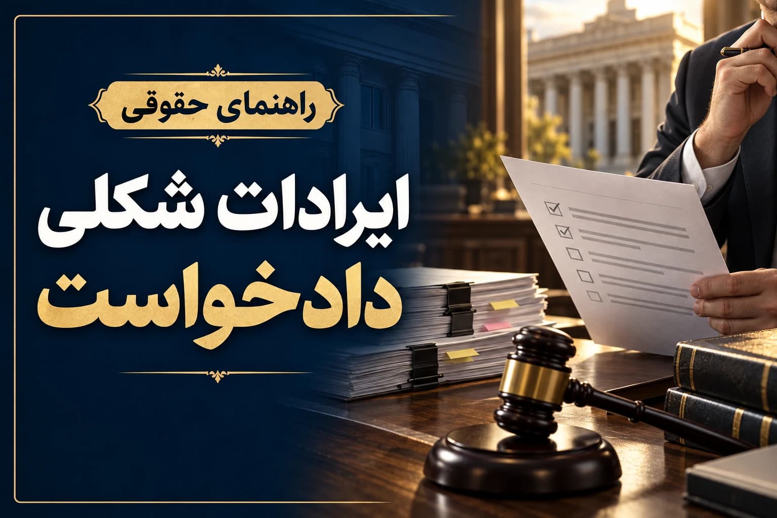 بررسی ایرادات شکلی دادخواست و چک‌لیست رفع نقص