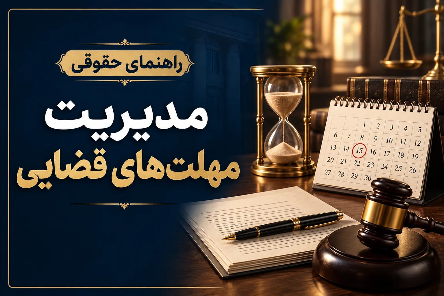تقویم مدیریت مهلت‌های قضایی و ثبت ابلاغیه‌ها