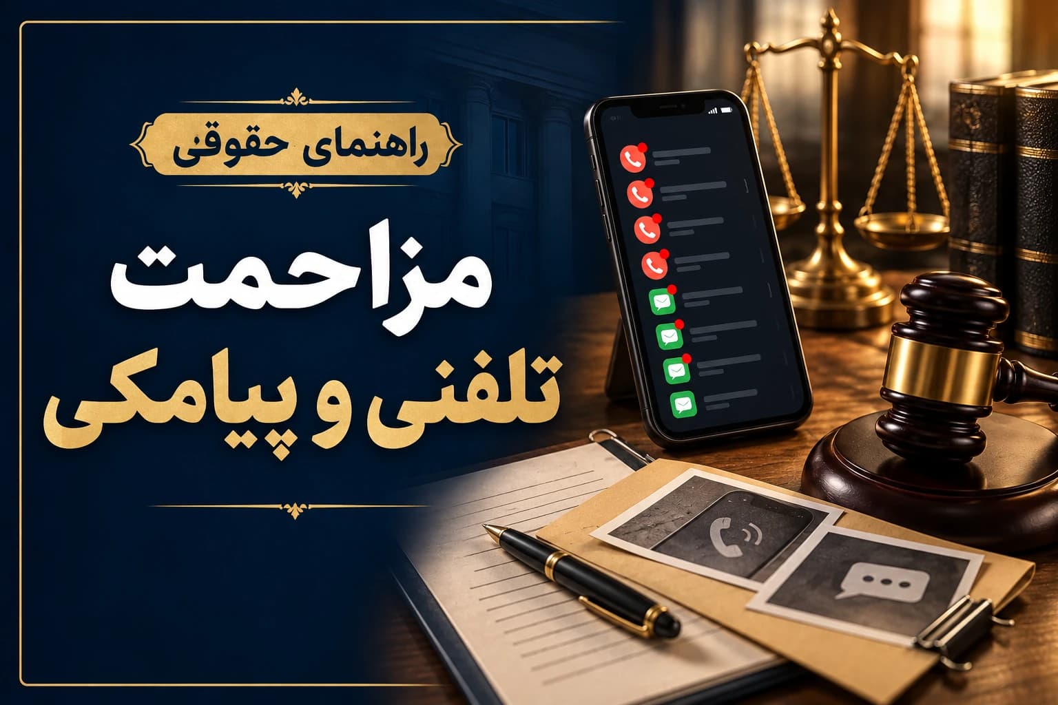 ثبت تماس‌ها و پیام‌های مزاحم برای پیگیری قانونی