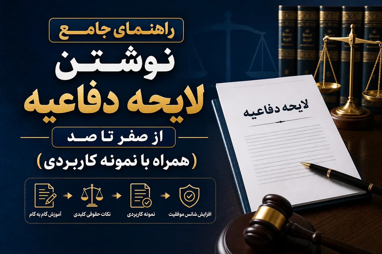 راهنمای جامع نوشتن لایحه دفاعیه از صفر تا صد (همراه با نمونه کاربردی)