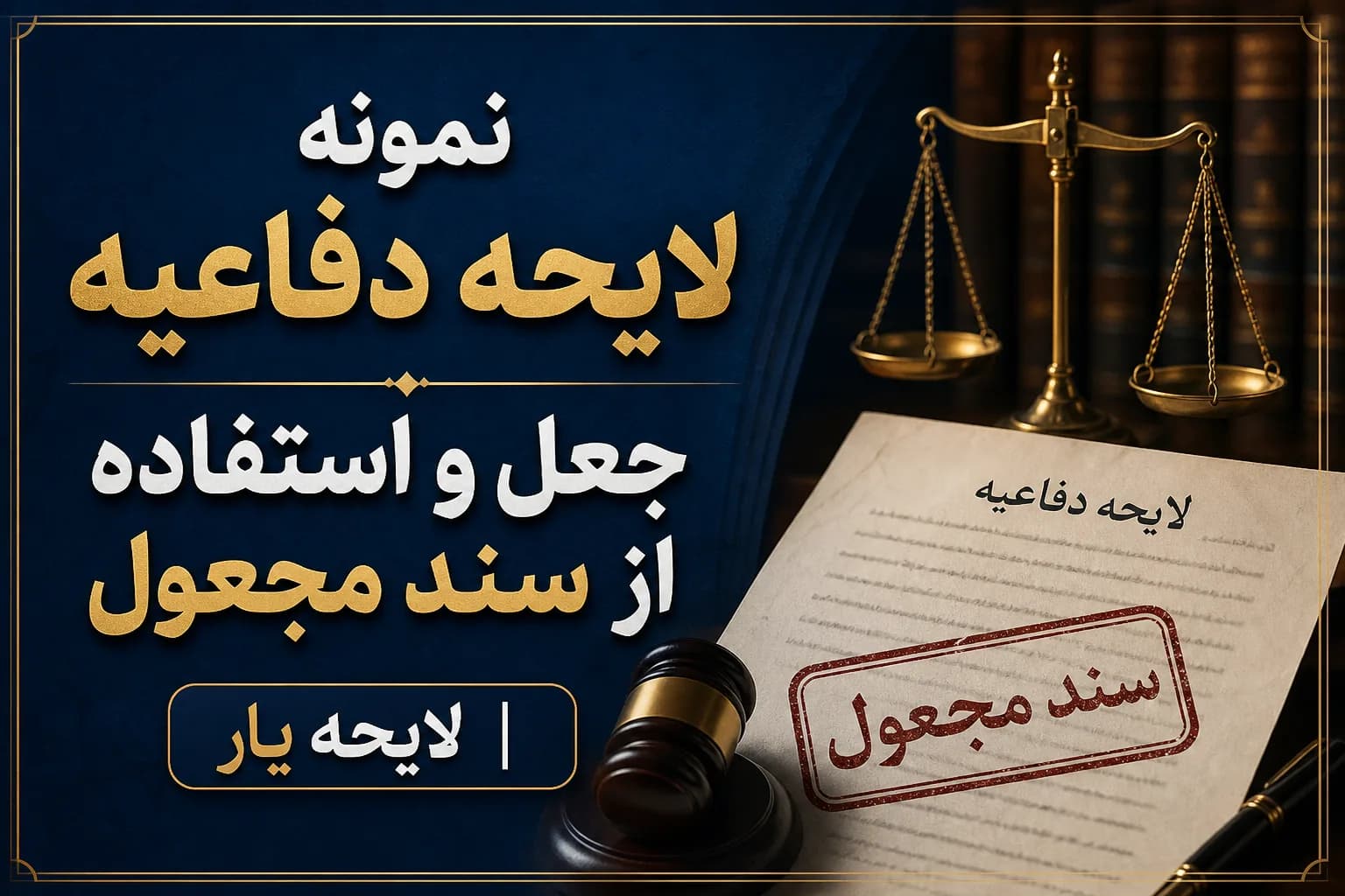 راهنمای تخصصی و نمونه لایحه دفاعیه جعل و استفاده از سند مجعول