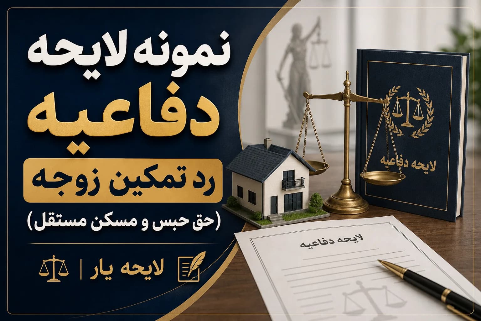 راهنمای تخصصی و نمونه لایحه دفاعیه رد ادعای تمکین (استناد به حق حبس و مسکن مستقل)