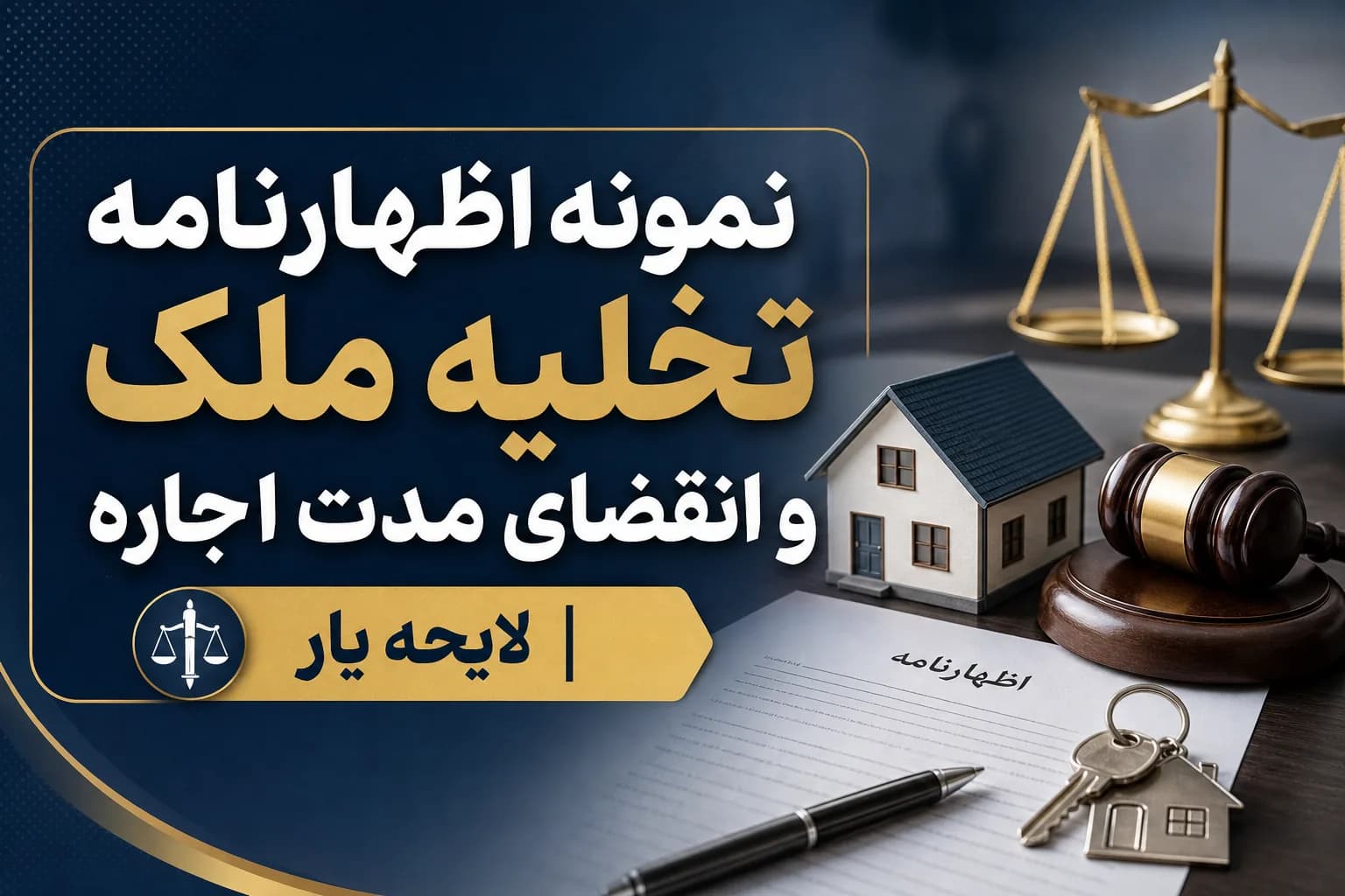 راهنمای کامل و نمونه اظهارنامه تخلیه ملک به علت انقضای مدت قرارداد اجاره