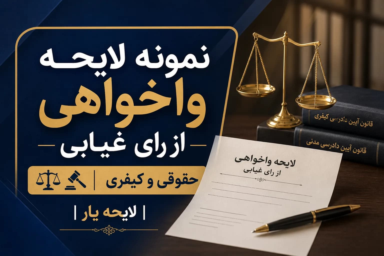راهنمای کامل و نمونه لایحه واخواهی از رأی غیابی (حقوقی و کیفری) + عذر موجه