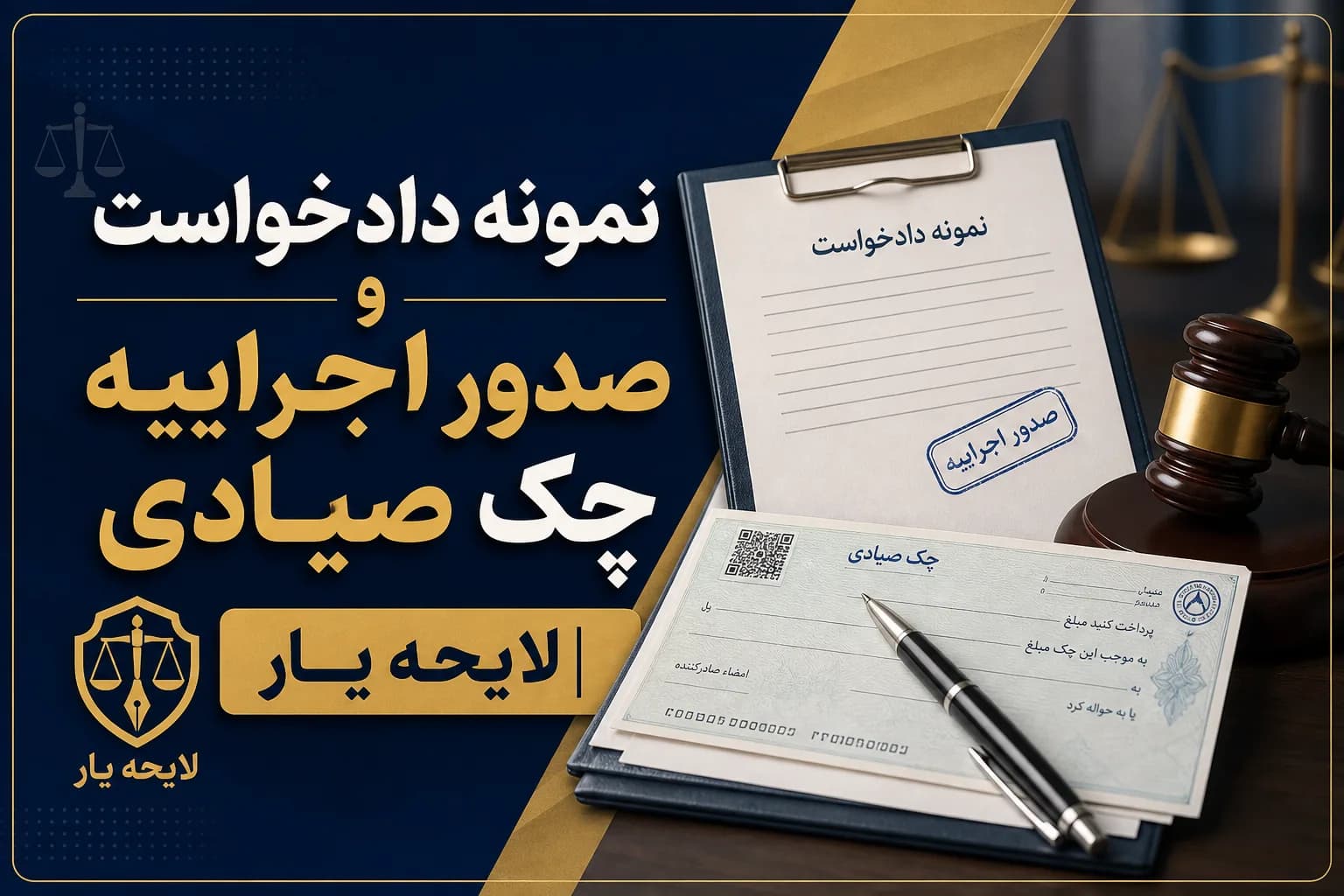 راهنمای کامل و نمونه دادخواست مطالبه وجه چک صیادی + درخواست صدور اجراییه مستقیم