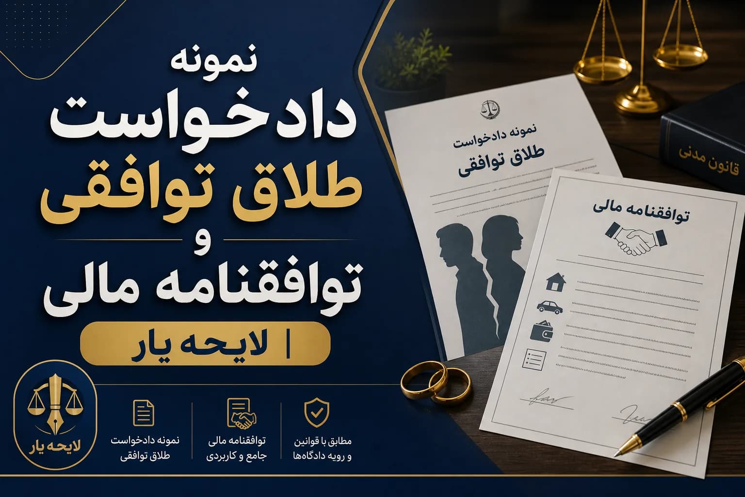 راهنمای کامل و نمونه دادخواست طلاق توافقی + مراحل سامانه تصمیم و توافقنامه