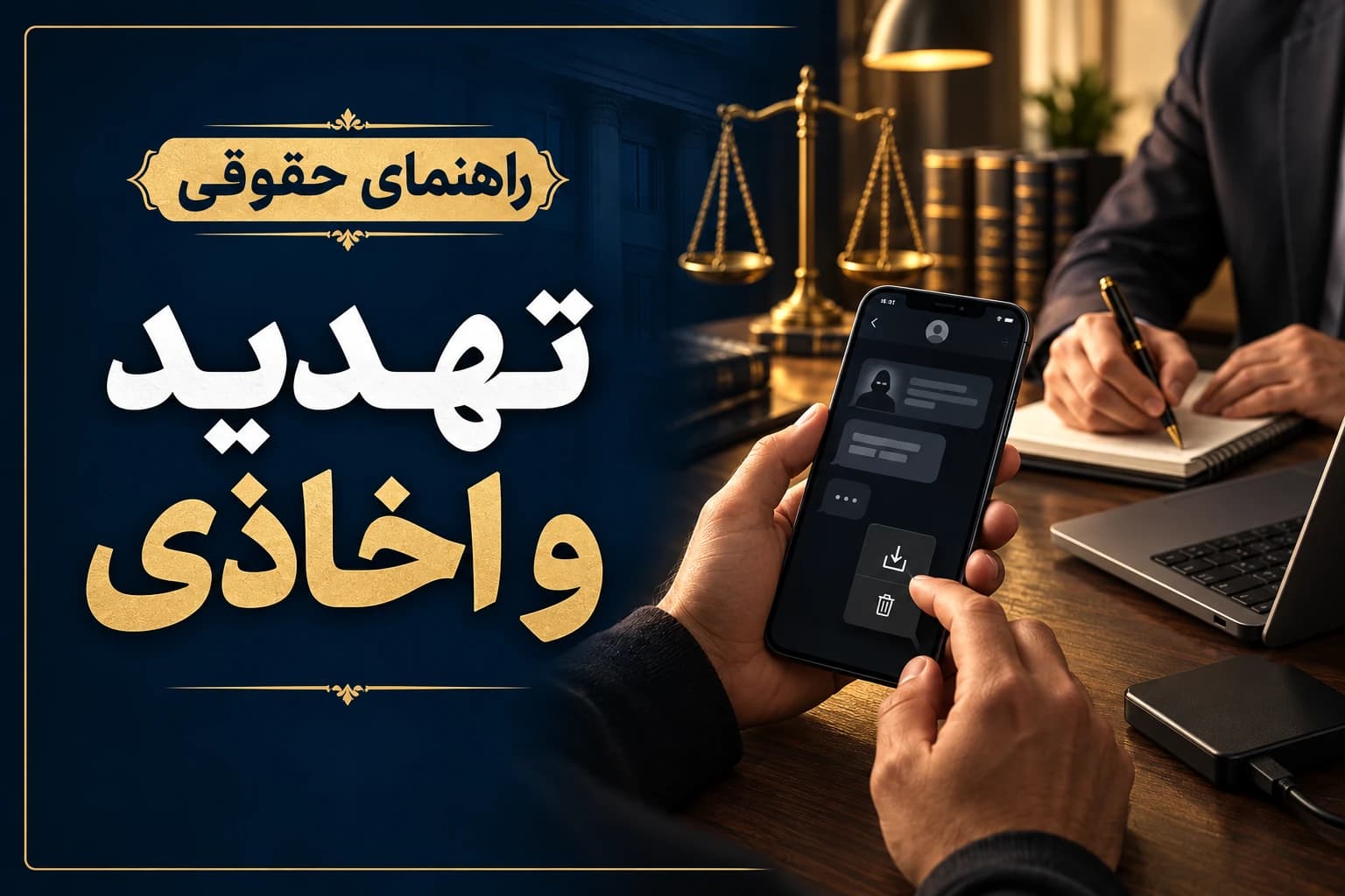 حفظ ادله دیجیتال برای شکایت تهدید و اخاذی