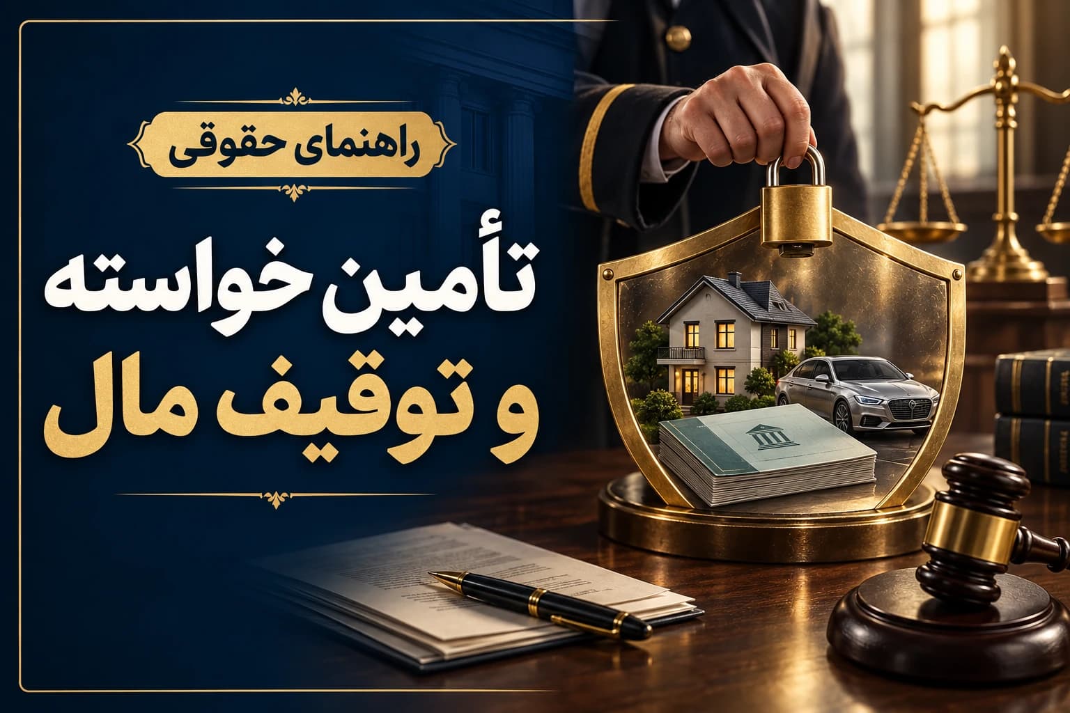 تأمین خواسته و توقیف اموال برای حفظ امکان اجرای حکم