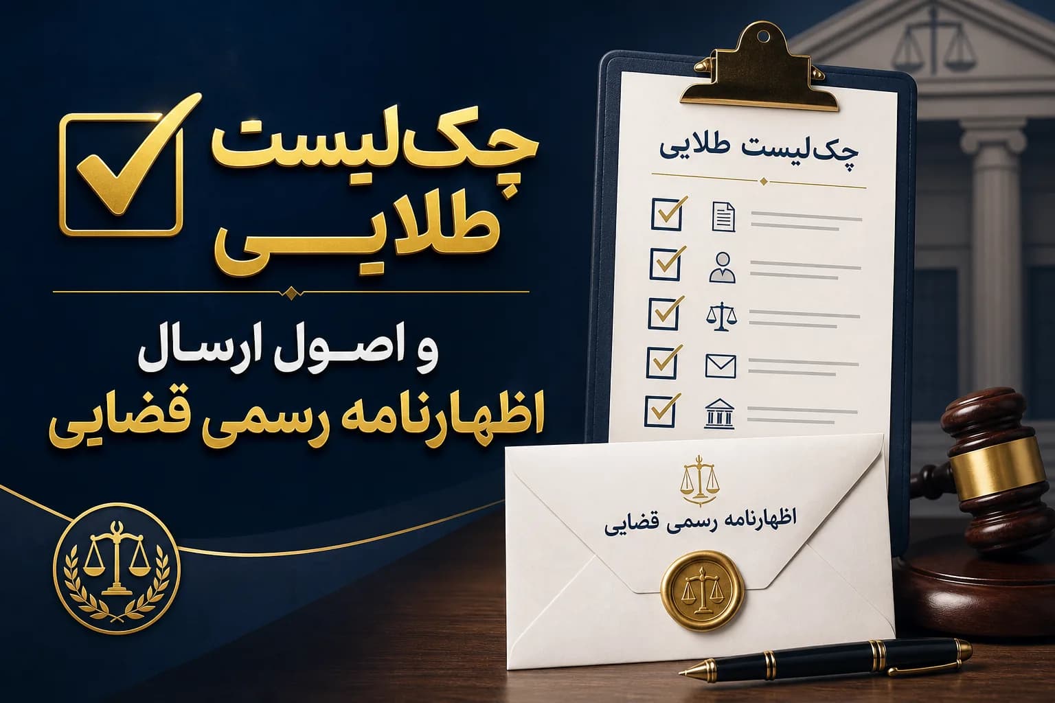 چک‌لیست طلایی و اصول ارسال اظهارنامه رسمی قضایی