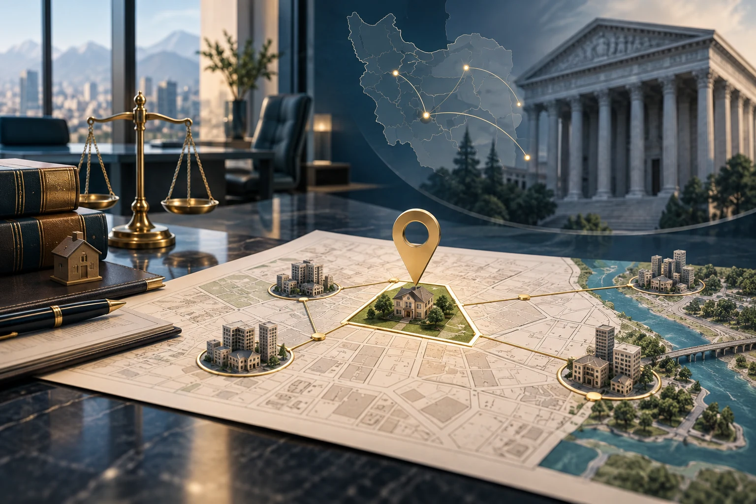 تشخیص دادگاه صالح بر اساس محل وقوع ملک